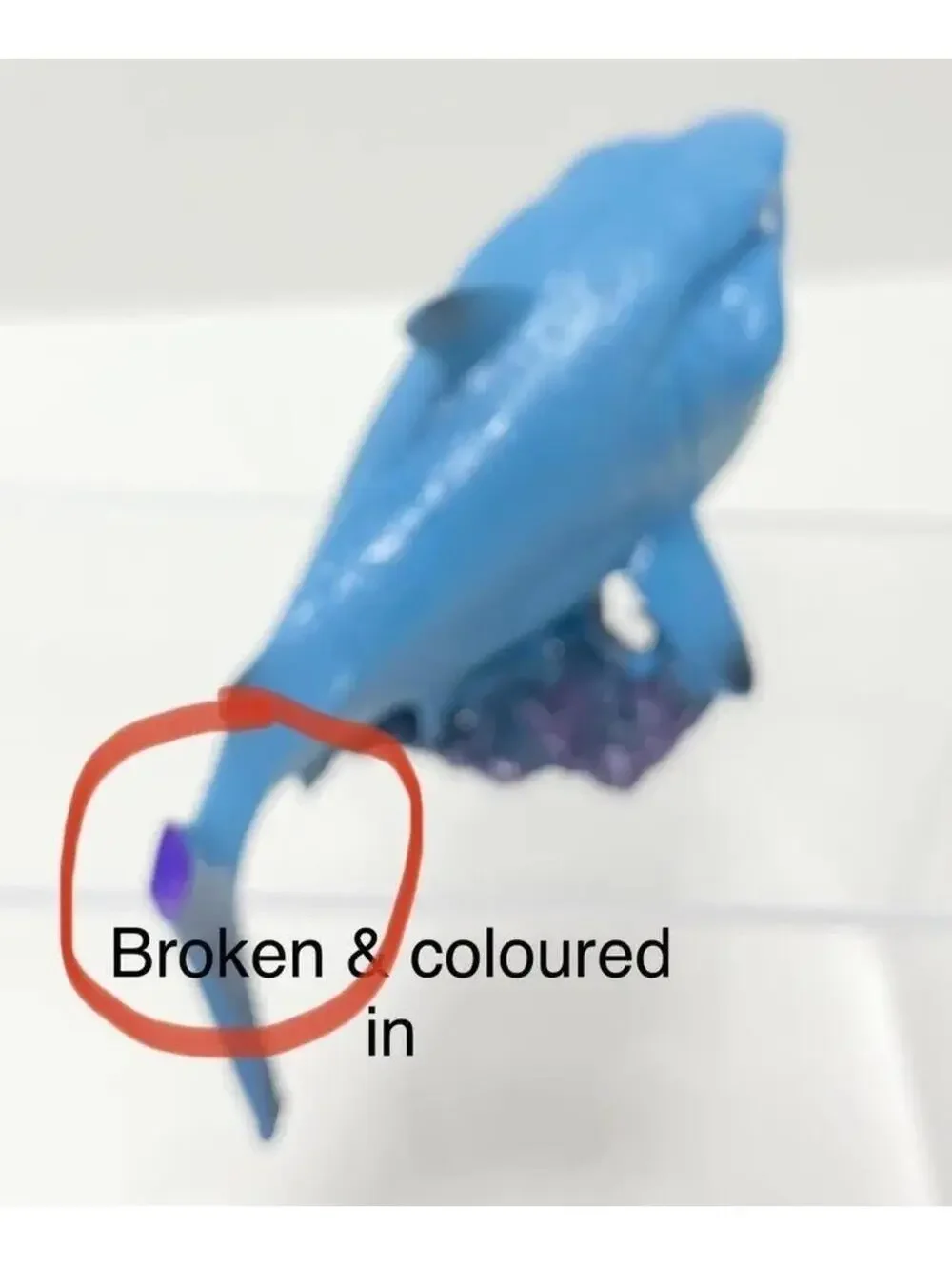 Blue Shark Fish Tank Decor Shark Display - 